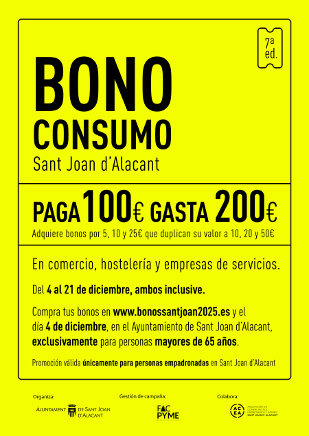 Bono consumo Sant Joan